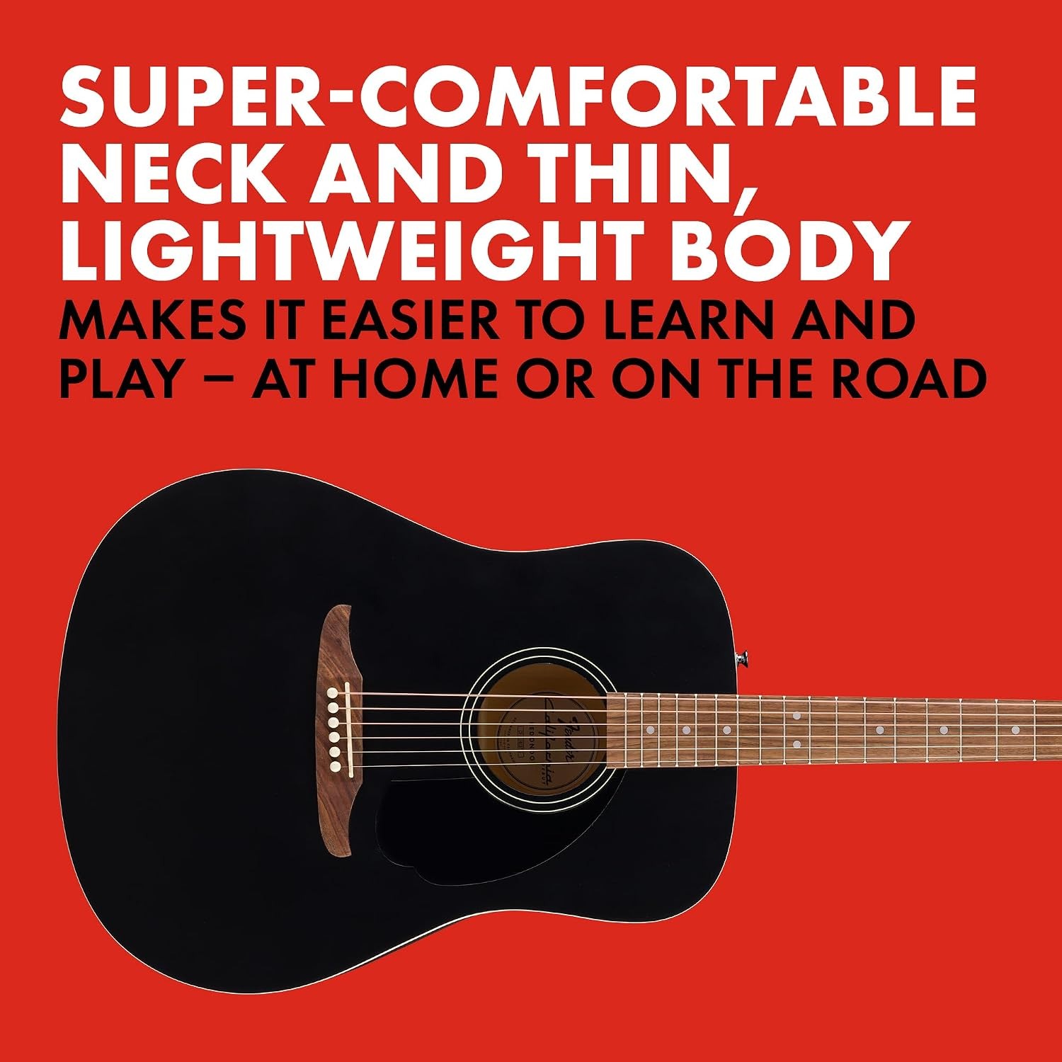 Fender California Debut Redondo Dreadnought Acoustic Guitar: image 3