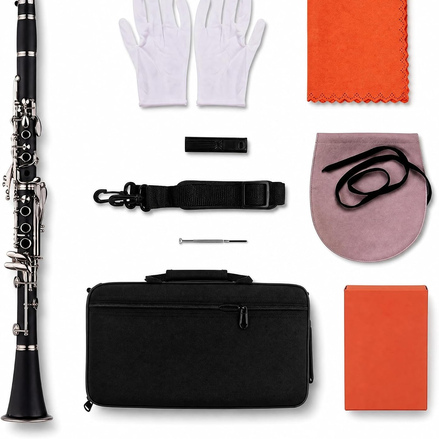17-Key Bb Clarinet with Case and Starter Accessory Kit
