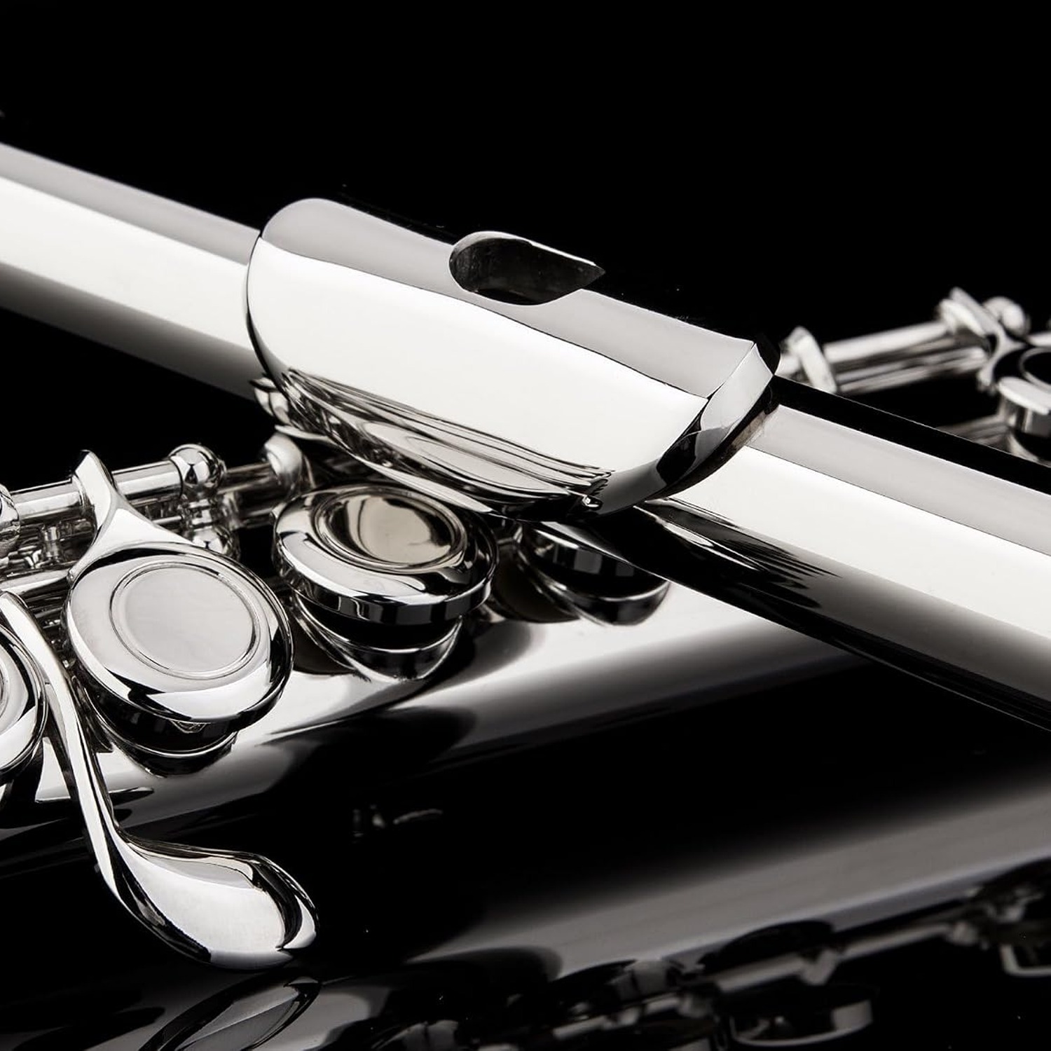 GLORY Closed Hole C Flute with Case, Tuning Rod and Gloves: image 3